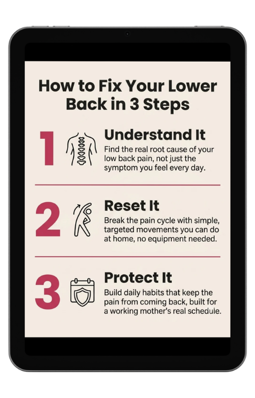 How to Fix Your Lower Back in 3 Steps